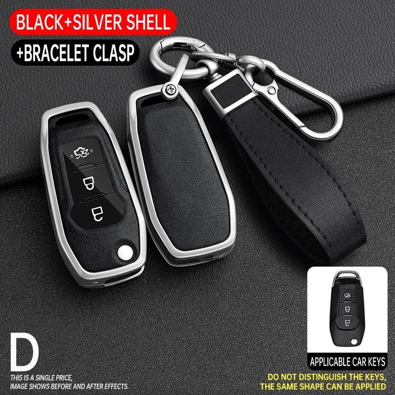 Interior Mouldings Car Remote Key Case Cover for Ford Figo 2017 Mondeo 5 Ecosport Fiesta Mk8 Everest Ranger Fusion Kuga Escort F