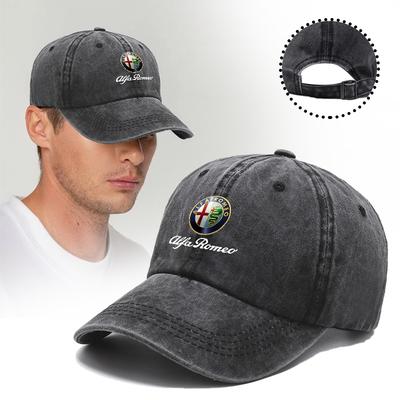 Car Baseball Caps Outdoor Adjustable Casual Sunscreen Hat For Alfa Romeo Giulietta 159 147 156 166 Mito Giulia GT Stelvio Tonale