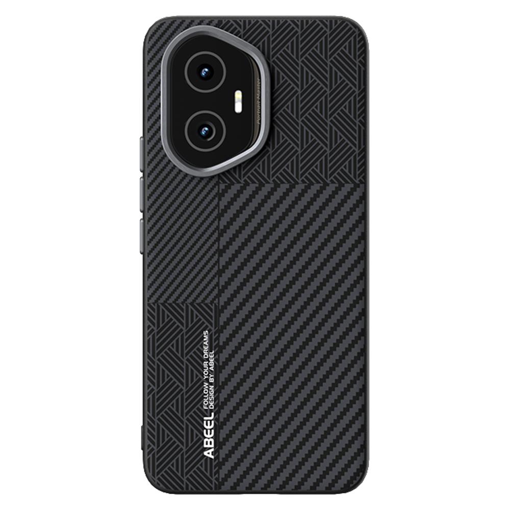 

ABEEL Чехол для Honor 300 PC+ТПУ+Алюминиевый сплав+ПУ кожа Чехол для телефона Совместим с MagSafe Texture 1