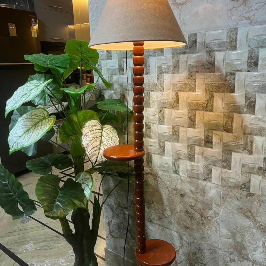 Modern Industrial Floor Lamp with Brown Antique Finish for Living Room Corners & Dining Room-All Occasion Lamp for Cozy Atmosphere Lighting
