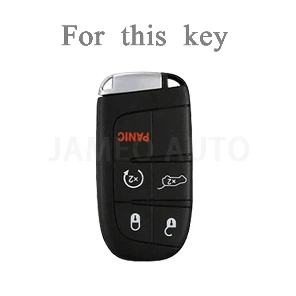 For Jeep Grand Cherokee Chrysler 300C Renegade FIAT Freemont Dodge Ram 1500 Challenger Dart TPU Car Remote Key Case Cover