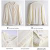 Women's French Style Long-Sleeve Chiffon Blouse