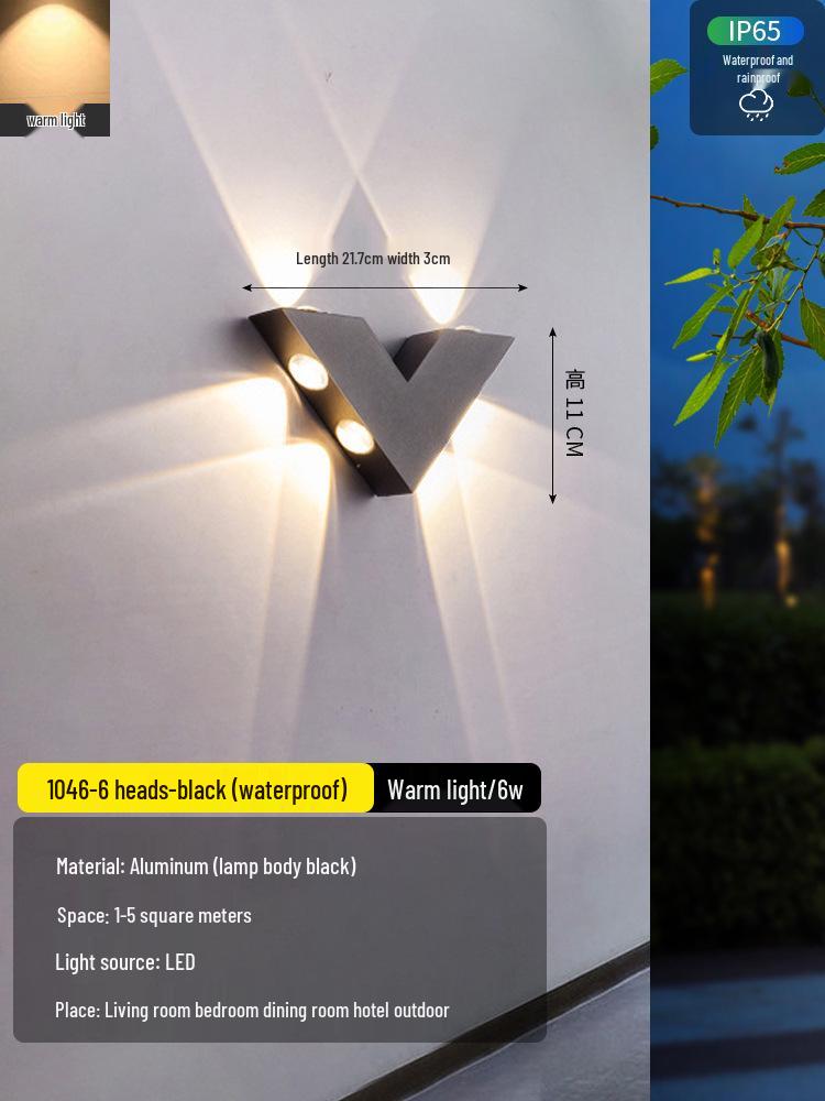 2025 Sleek LED Wall Lamp: Waterproof Bedside, Living Room, Outdoor & Entrance Decor
