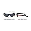 Prada Logo Rectangle Sunglasses Men sunglasses Black PS-05ZS-DG008F