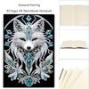 Special Shaped Xmas No Lines Rhinestone Art Hand Craft Kit 50 Pages Crystal Notepad Sketchbook for Birthdays Or Christmas Gifts