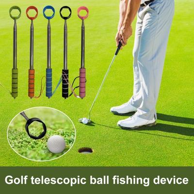 Recuperador de pelotas de golf Herramienta telescópica para recuperar pelotas de golf de acero inoxidable