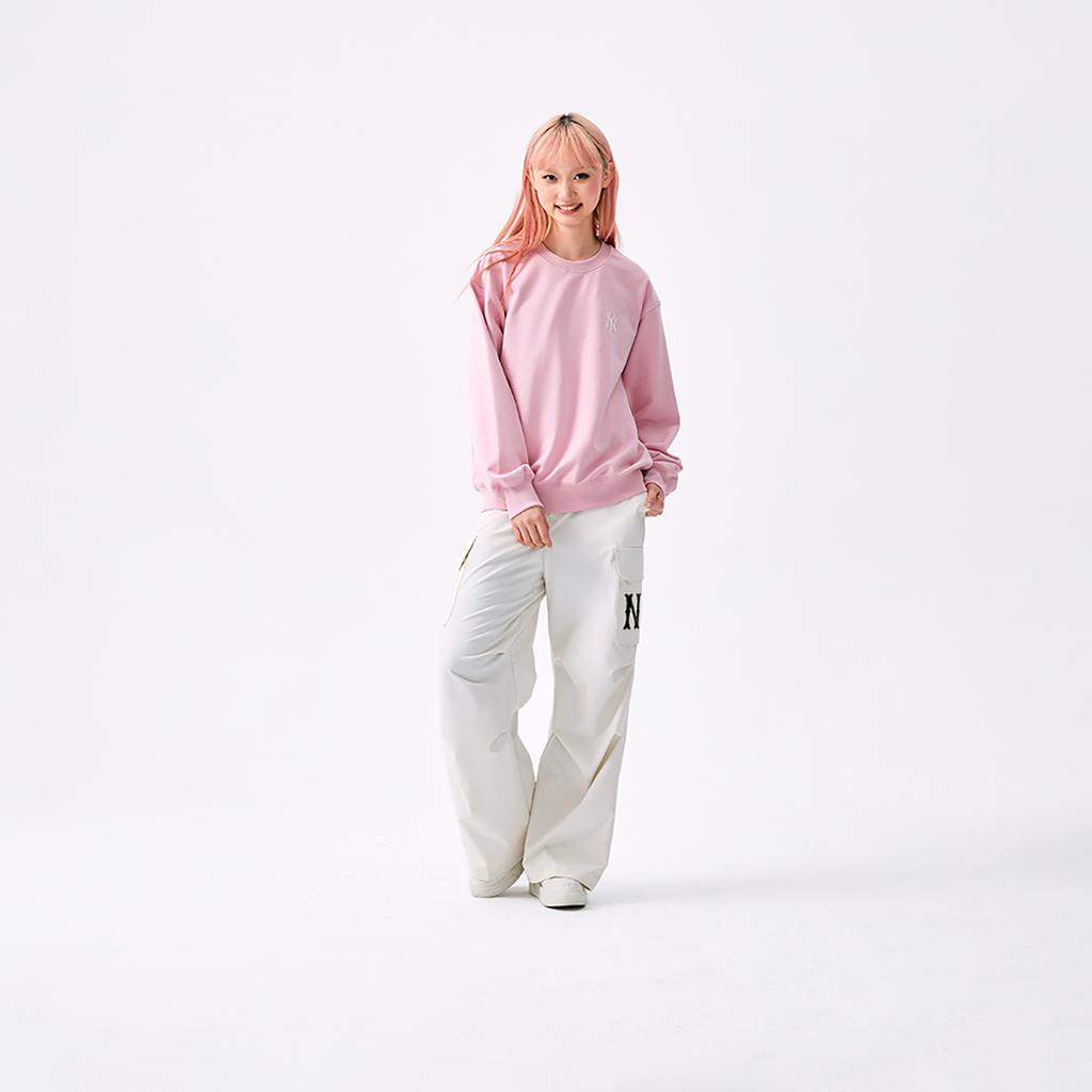 New MLB New York Yankees Cargo Pants Women's Cream White 3FWPB0151-50CRM