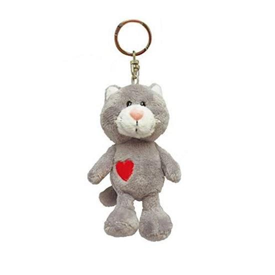 NICI Key Ring Gray Cat 10cm