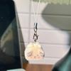 Decorative Pendant with Lanyard Flocked Cake Dog Pig Bear Shape Keychain Bag Charm Mobile Phone Hanging Ornament