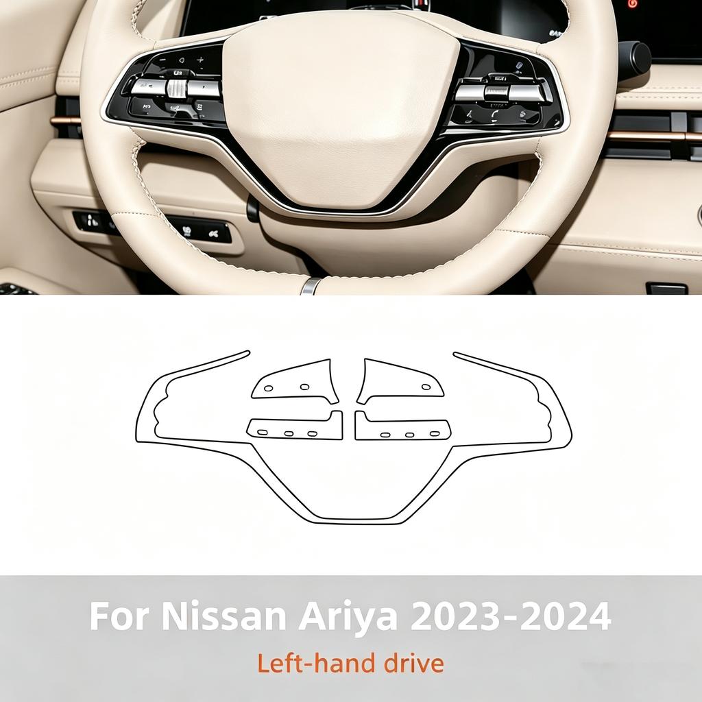For Nissan Ariya -2024 Interior TPU Protective Transparent Film Pre Cutting Car PPF Paint Console Scratch Resistant Film