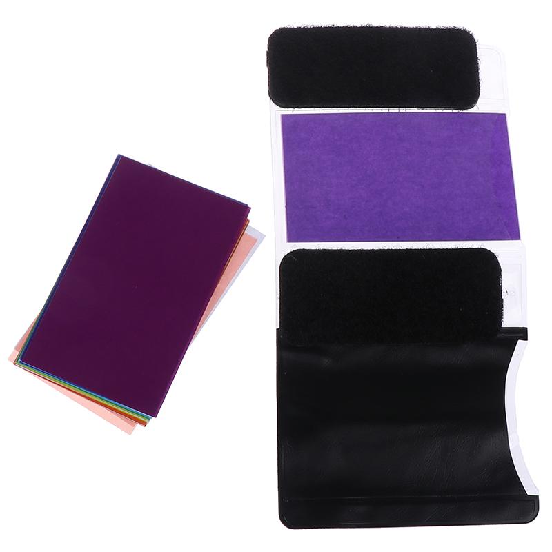 12Pc Color Card For Strobist Flash Gel Filter Color Balance & Diffuser Lighting