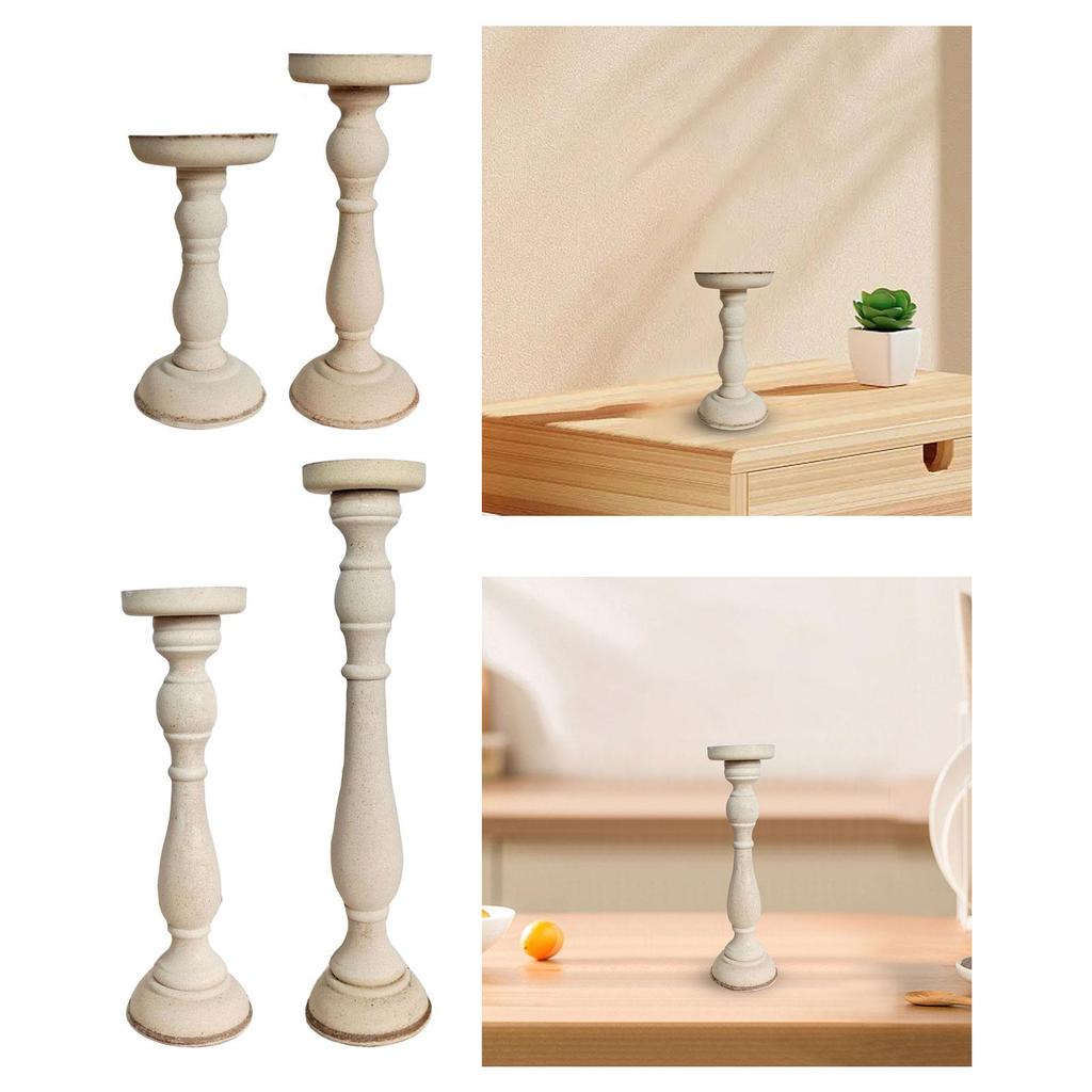 Kerzenständer aus Holz Fotorequisiten Dekoration Kandelaber Tafelaufsatz Handwerk Kerzenhalter Römische Säule für Hochzeit Wohnzimmer