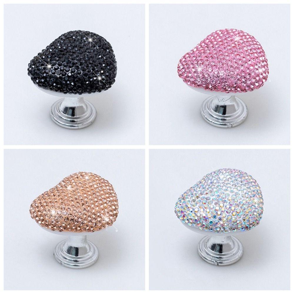 Multiple Colors Heart Shaped Toilet Button Small and Cute Toilet Button Decoration  Bathroom