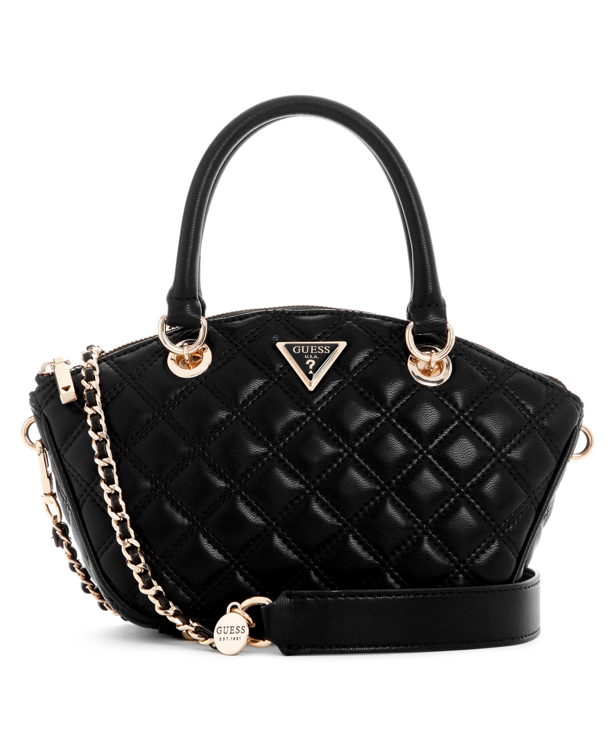 

Guess GIULLY MINI SATCHEL BLA Women s Handbag,