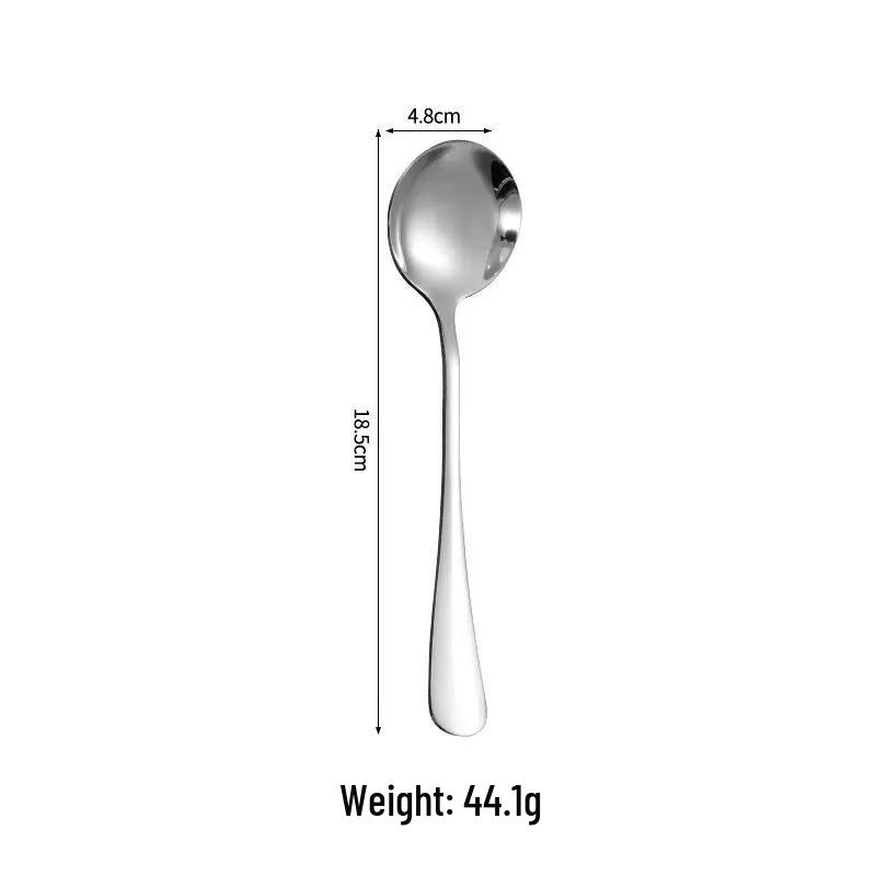 304 Stainless Steel Spoons for Adults & Children - Stylish Household Soup Spoons