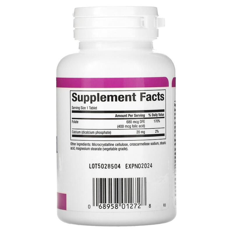 Folic Acid, 400 mcg, 90 Tablets