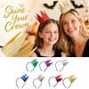Halloween Glitter Headband for Kids - Removable Bright Color Plastic Costume Prop for Party