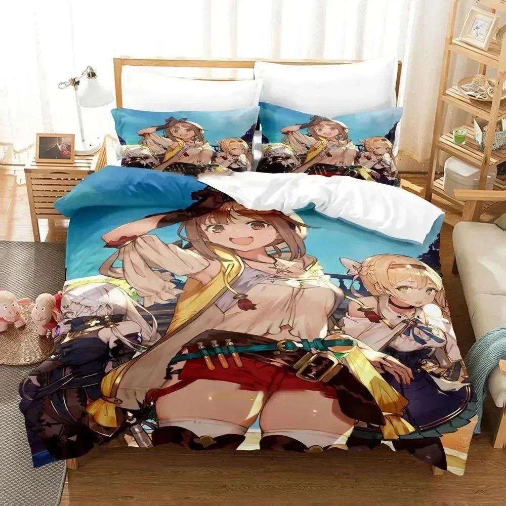 Comforter Atelier Ryza Ever Darkness & The Secret Hide Out Bedding Set Bedroom Soft Modern S Comefortable