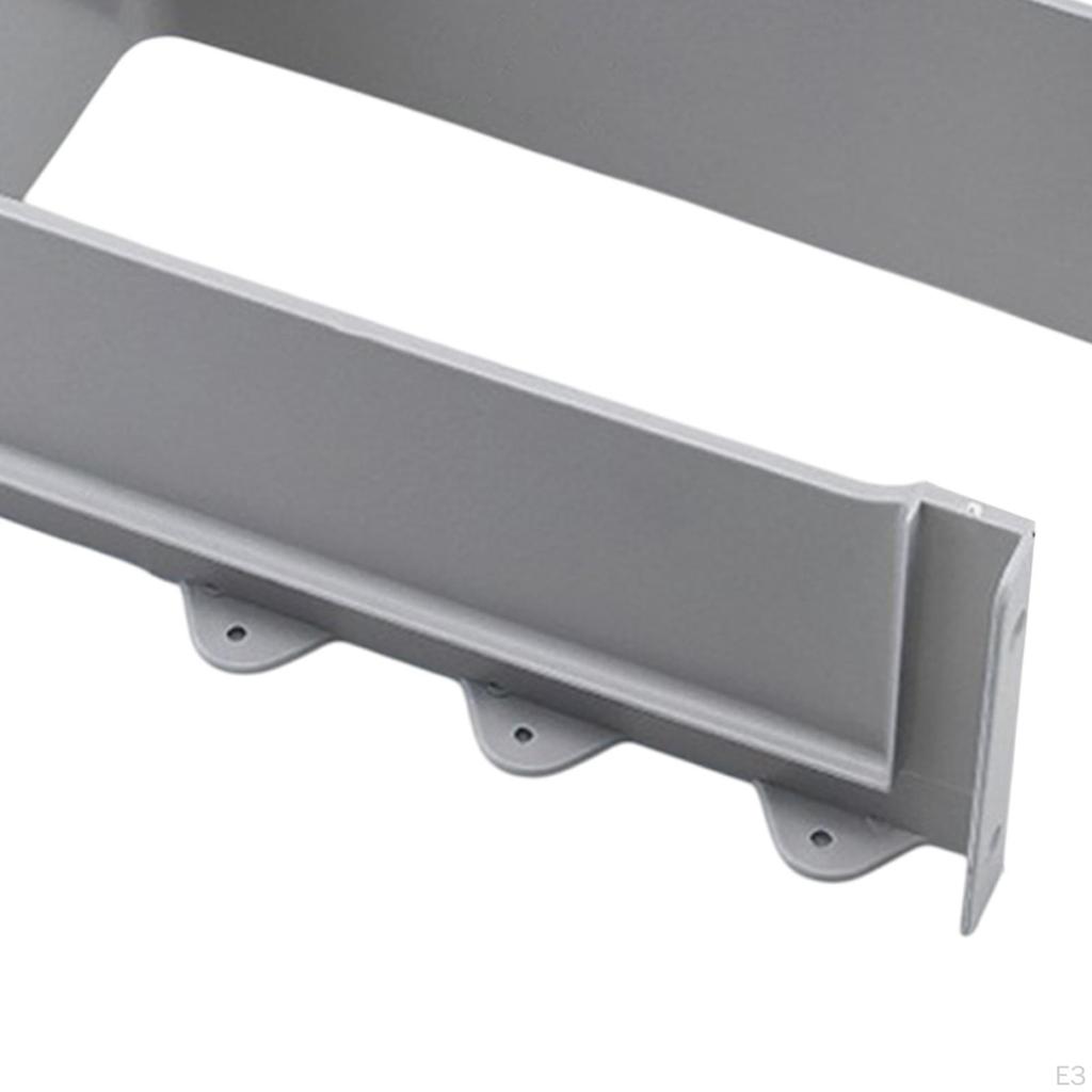 Capac Tub Sifon Chiuvetă în Formă de U pentru Sub Chiuvetă, Piese Decupate pentru Extragere Sertar Gri Deflector Drenaj