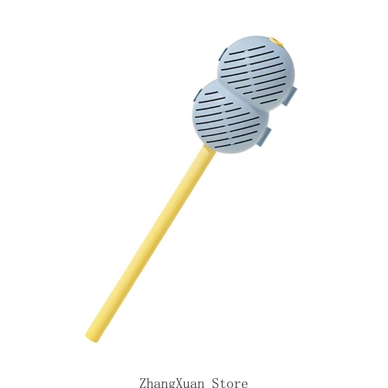 

3XUF Portable Detachable Teas Infuser Cup Accessory Teas Strainer with Silicone Straw синий