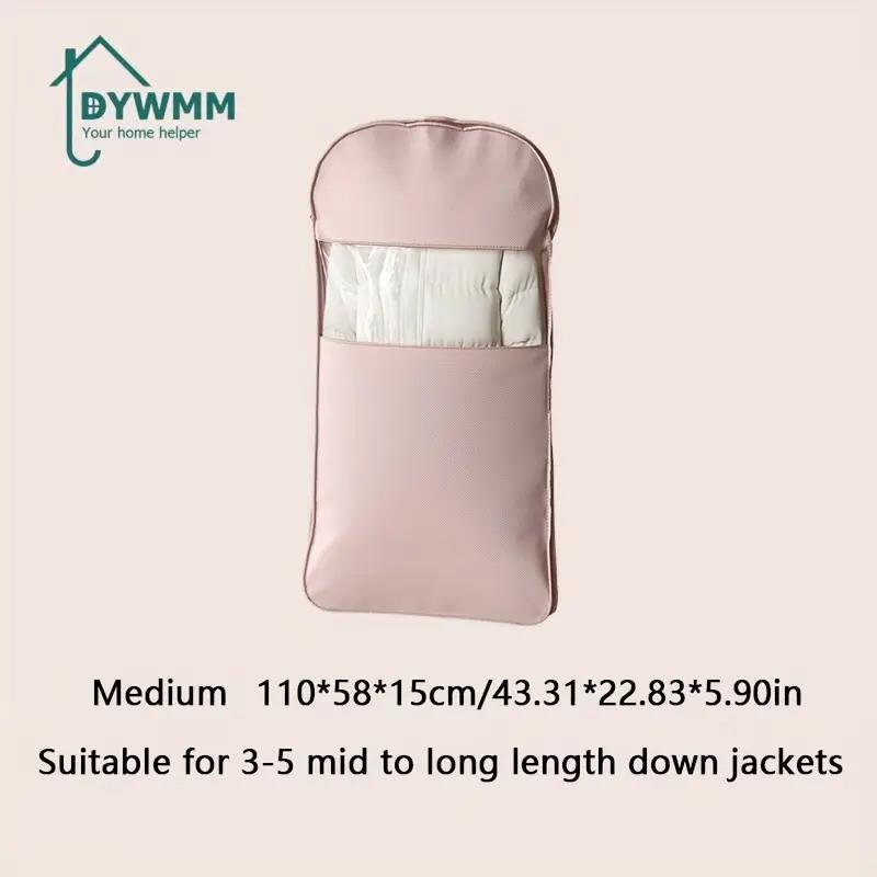 1pc Closet Hanging Organizer Vacuum Bag for Clothes Storage Bag with Hanger Space Saving Clear Seal Bags Wardrobe Compressed Bag