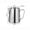 Stainless Steel Coffee Milk Frothing Jug With Pouring Spout Measurement Jug  Milk Coffee Cappuccino