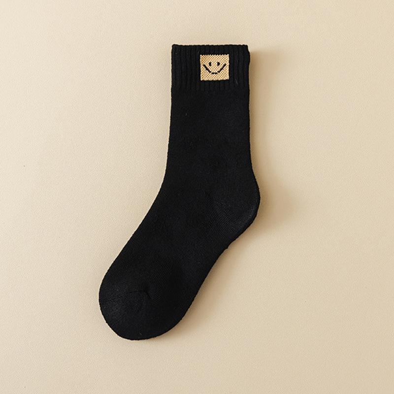 Women's Thickened Terry Socks - Anti-pilling, Non-slip, Mid-calf, Warm Autumn/Winter Floor Socks