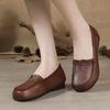 Round-toe Women's Shoes - Versatile Flat Leather Flats Suitable for All Seasons, Soft-bottomed Shoes