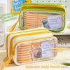 Large Opening Design Pencil Case Large Capacity Stationery Organizer Pen Box  School Office