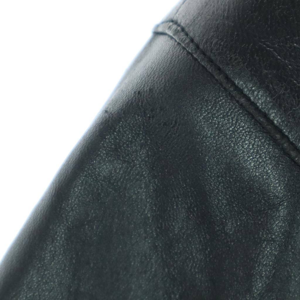 STRATH CONAR Long Sleeve Leather Coat M Black Men's Used