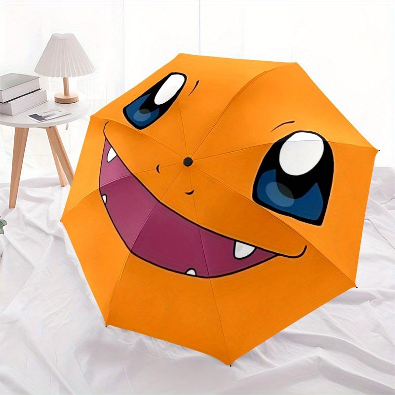 Charmander Pokémon Automatic Open Umbrella Compact Foldable Design, Durable Fabric for Casual Birthdays, Christmas s a0820087