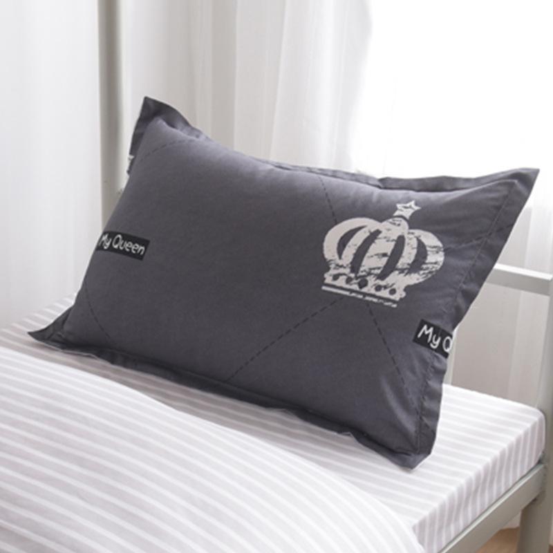 Thickened 48x74cm Pillowcase for Men and Women - Single Piece Cover for Dormitory