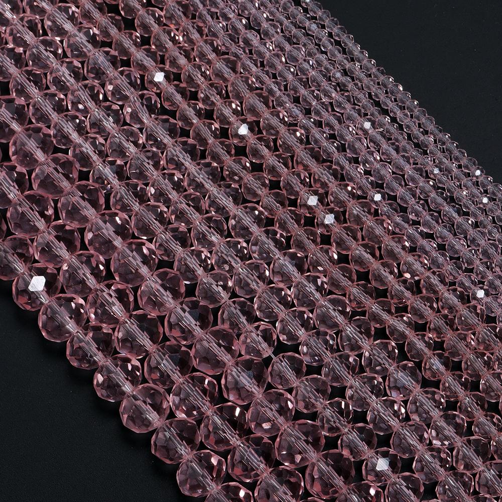 3/4/6/8/10mm Colorful Faceted Crystal Glass Beads Loose Spacer Beads For Jewelry Making DIY Bracelet Necklace Accessories