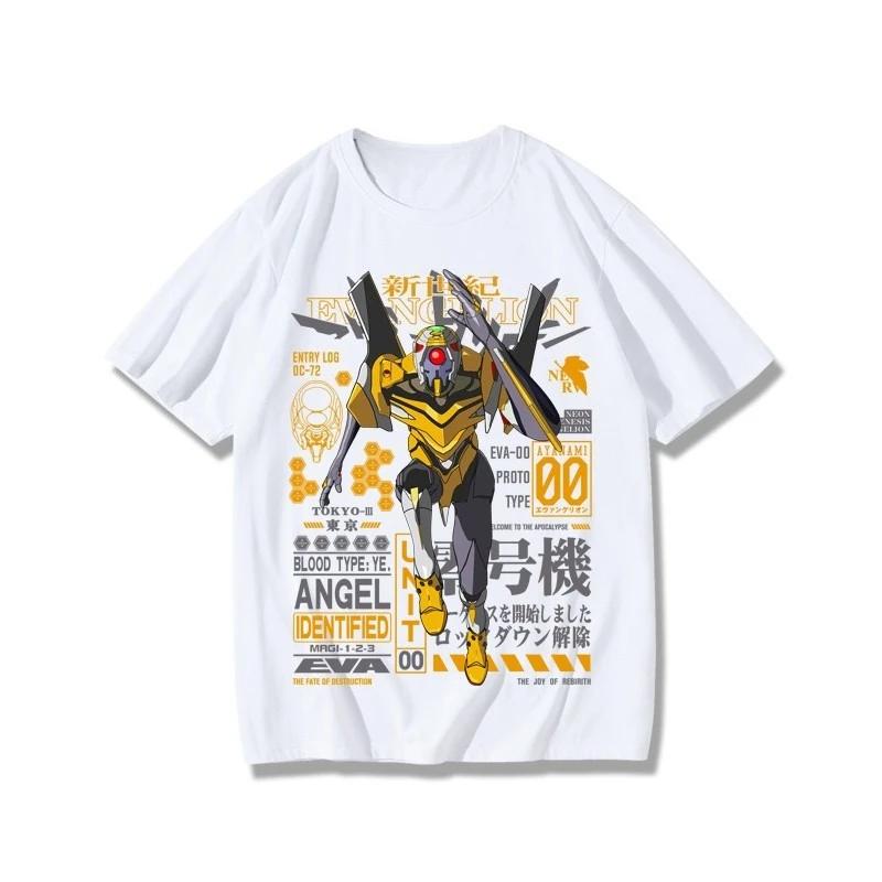 Neon Genesis Evangelion End of Eva Eye Shirt Classic Style Short Sleeve Shirt Unisex Men Women Summer Crew Neck Cotton Tee
