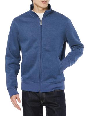 Amazon Essentials Molleton Col Montant Chiné Taille XL Homme Sweat-shirt Zippé, Bleu,