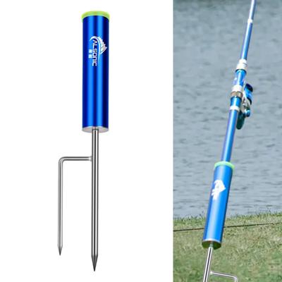 Fishing Rod Holder Ground Support Stand Portable Durable Pole for