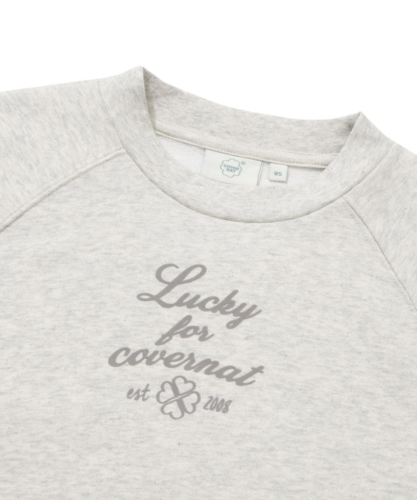 COVERNAT WOMAN Shirred Sweatshirt Oatmeal