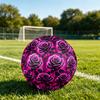 1pc Neon Rose Glow Size 5 Soccer Ball Professional Match Training Football Indoor &Outdoor Sports Ball Lightweight Durable M6526