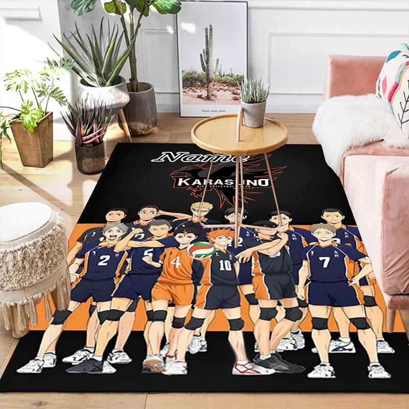 Custom 1Pc Volleyball Player Action Rug Office Carpet Indoor Outdoor Entrance Doormat Nonslip Soft And Comfortable Living Room D291583