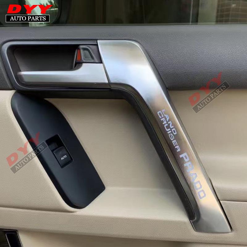 LC150 Prado Interior Door Handles, Ambient Lighting, Wood Grain Handles/Armrests (FJ150).
