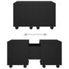  Coffee Table, Black, 60x60x38 Cm, Wood-based Material