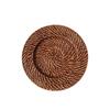 Retro Rattan Tray Handmade Fruit Plate Creative Dessert Plate  Bedroom