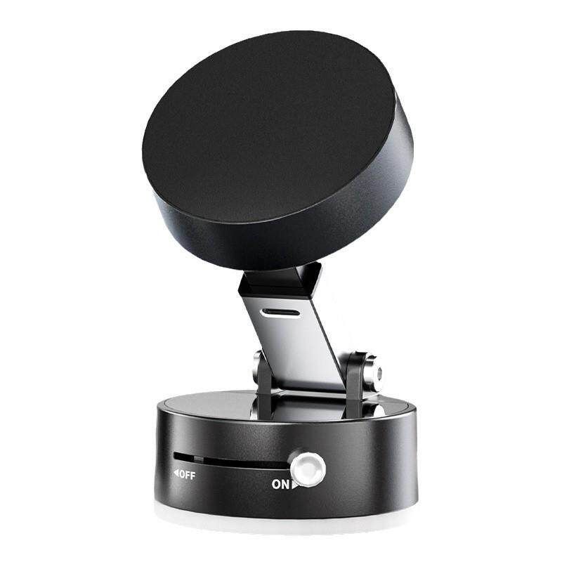 Car Mount with Magnetic Suction, Foldable Vacuum Adsorption, Suitable for Car Navigation and Desktop Use, Strong Suction and Stable