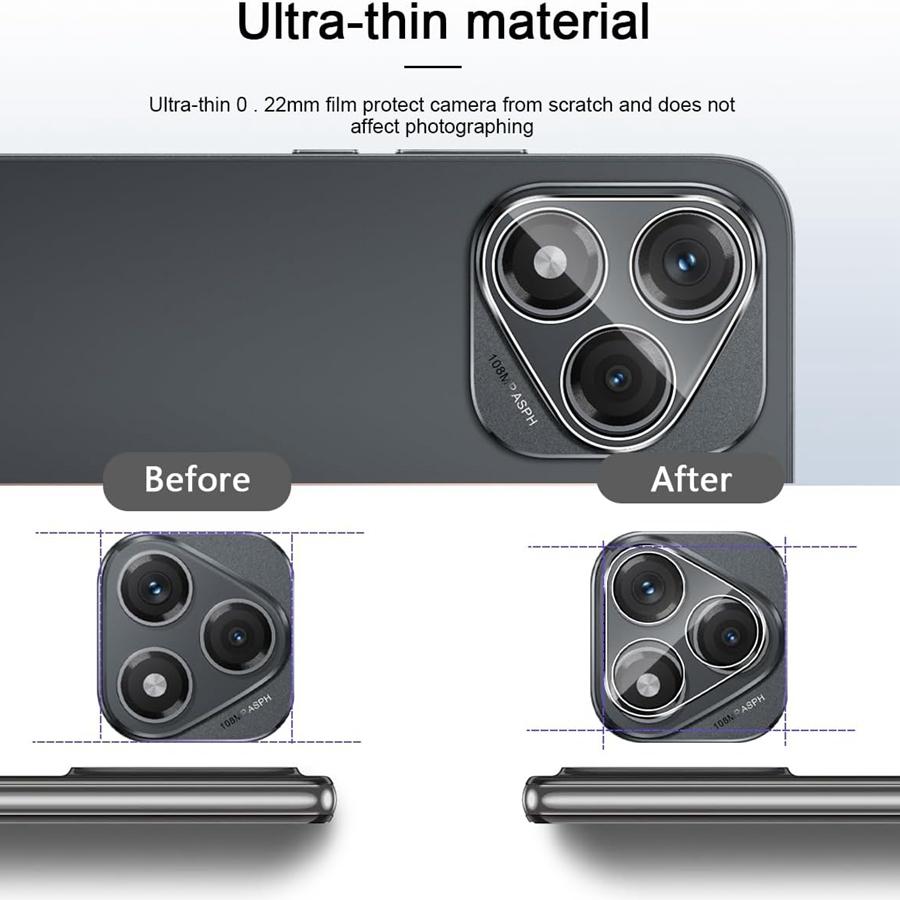 2PCS Tempered Glass Camera Protector for Honor 400/ 400 Lite/ 400 Pro 9H Hardness HD Clear Anti-Scratch Tempered Glass Camera Len Film