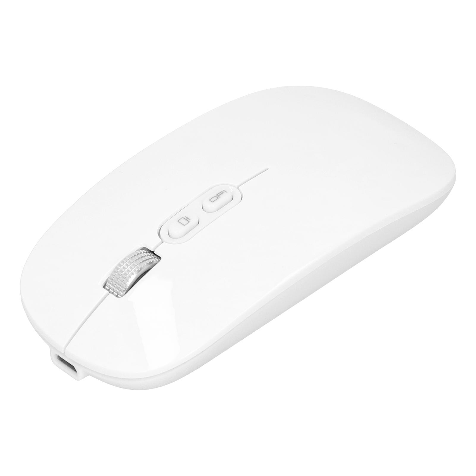 

Беспроводная оптическая мышь 2,4 ГГц Bluetooth 5.0 с двухрежимной зарядкой для игрового офисаЧерная белый