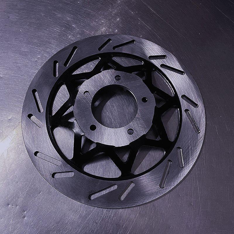

Front Brake Disc for Wing Wolf Silver Steel Mountain King YG150-6F, Xiaxing ZH125, Qianjiang QJ125L