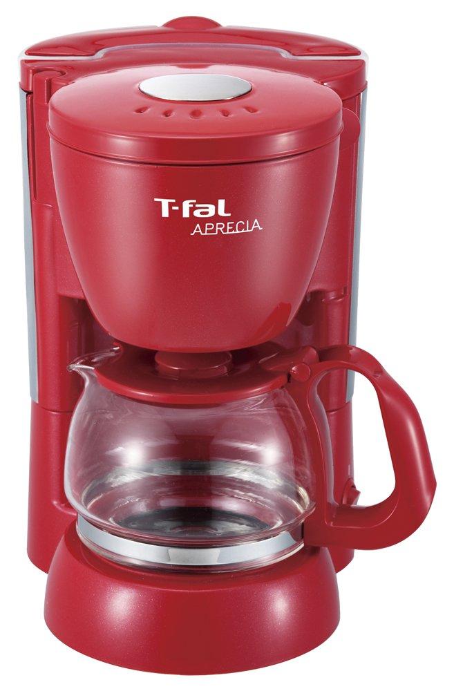 T-fal [Simple and Easy to Clean] Coffee Maker Aplessia Solid Red CM111570