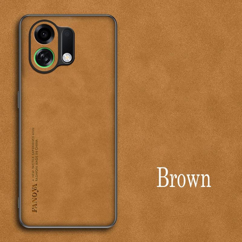 

Роскошный противоударный силиконовый чехол из овчины для Oppo K13 Turbo Pro TurboPro K12 Plus K11 K11X Чехол для телефона Накладка Coque For Oppo K11X коричневый