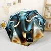 Elegant Yin Yang Elephants Outdoor Automatic Umbrella Sturdy 8 Rib Shaft Lightweight Travel Essential Fashionable Accessory Spiritual Gift