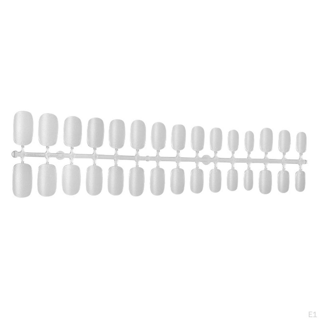 240 Pieces Clear Fake Nails Artificial French Tips for Party Stage performance DIY